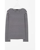 Cos Striped Sweatshirt - Lyst