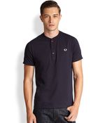 Fred Perry Henley Tee - Lyst