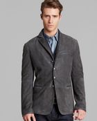 John Varvatos Blazer with Tonal Woven Trim - Lyst