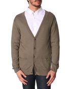 Lacoste Brown Cardigan - Lyst