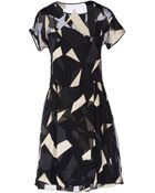 Jil Sander Navy Short Dress - Lyst
