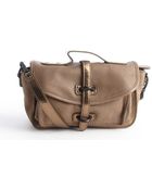 Liebeskind Khaki Page Leather Convertible Crossbody Bag - Lyst