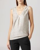 Reiss Vest - Ona Metallic - Lyst
