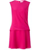 Thakoon Addition Pink Silk Draped Skirt Dress - Lyst