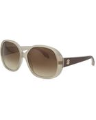 Roberto Cavalli Round Snakeskinprinttemple Sunglasses - Lyst