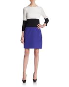 4.collective Colorblock Three-Quarter Sleeve Dress - Lyst