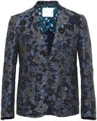Sacai Cotton And Linen-Blend Jacquard Blazer - Lyst