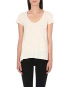 American Vintage V-neck Cotton T-shirt - Lyst