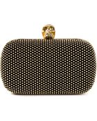 Alexander McQueen 'Skull' Studded Box Clutch - Lyst