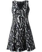 Proenza Schouler Wood Grain Print Dress - Lyst