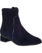 Aquatalia by Marvin K Latifa Ankle Boot Navy Suede - Lyst
