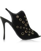 Nicholas Kirkwood Crystal-Embellished Suede Sandals - Lyst