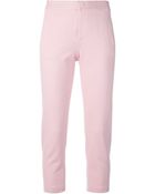 MSGM Cropped Trousers - Lyst