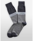 Calvin Klein White Label Bold Striped Crew Socks - Lyst