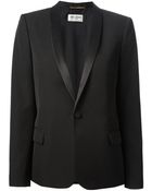 Saint Laurent Shawl Lapel Blazer - Lyst