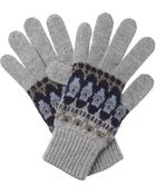 Johnstons Fairisle Gloves - Lyst