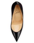 Christian Louboutin Pigalle Patent Leather Red Sole Pump - Lyst