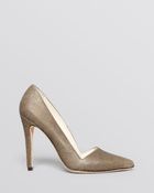 Alice + Olivia Alice + Olivia Pointed Toe High Heel Pumps - Dina - Lyst