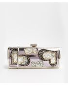 Love Moschino Metallic Box Clutch Bag - Lyst