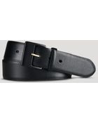 Ralph Lauren Lauren Belt - Textured Leather - Lyst