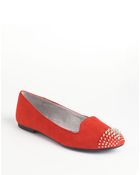 Circus By Sam Edelman Austin Spiked-Toe Suede Loafers - Lyst