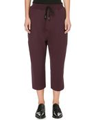 Damir Doma Cropped Stretch Crepe Trousers Red - Lyst
