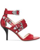 Michael Kors Michael Cassie Mid Heel Sandals - Lyst
