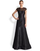 Ml Monique Lhuillier Beaded-Detail Gown - Lyst