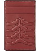 Alexander McQueen Rib-Cage-Embossed Card Case - Lyst