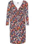 M Missoni Printed Jersey Dress - Lyst