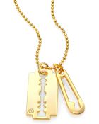 McQ by Alexander McQueen Razor Pin Pendant Necklace - Lyst