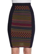M Missoni Cube Print Mini Skirt - Lyst