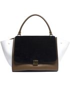 Celine Pre-Owned Tri Color Large Trapeze Bag - Lyst