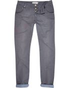 River Island Grey Slim Worker Trousers - Lyst