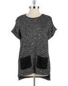 Two By Vince Camuto Heathered Sweater - Lyst