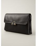 Lanvin Pebbled Clutch - Lyst