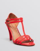 Corso Como Open Toe T Strap Sandals - Aster High Heel - Lyst