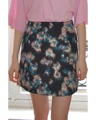 MSGM Printed Short Skirt - Lyst