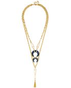 BaubleBar Geo Horn Tassel Pendant - Lyst