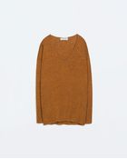 Zara Linen T-Shirt - Lyst