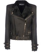 Balmain Leather Outerwear - Lyst