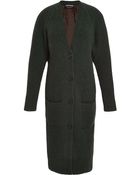 Rochas Long Wool-Blend And Metallic-Jacquard Cardigan - Lyst