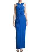 Halston Heritage Crisscross-Neck Jersey Gown - Lyst