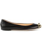 Giuseppe Zanotti Contrasted Toe Cap Ballerinas - Lyst