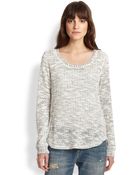 Splendid Hudson Loose Slub-Knit Sweater - Lyst