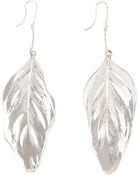 Aurelie Bidermann Swan Feather Earrings - Lyst