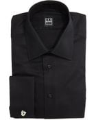 Ike Behar Long-Sleeve Button-Front Poplin Shirt - Lyst