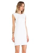 T By Alexander Wang Matte Jersey Cross Drape Back Dress - Lyst