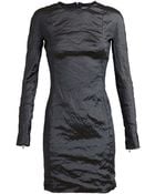 Carven Metallic Long Sleeve Dress - Lyst