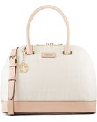 DKNY Hq Saffiano Round Satchel - Lyst